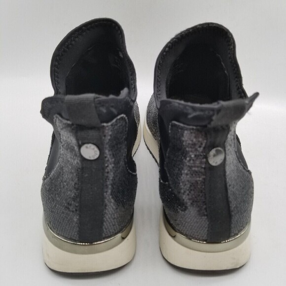 Kenneth Cole Reaction Womens Cameron Jogger Black Sequin Chelsea Boots 5.5 - Picture 5 of 8